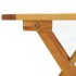 Silla de jardín con reposapiés y mesita madera maciza de