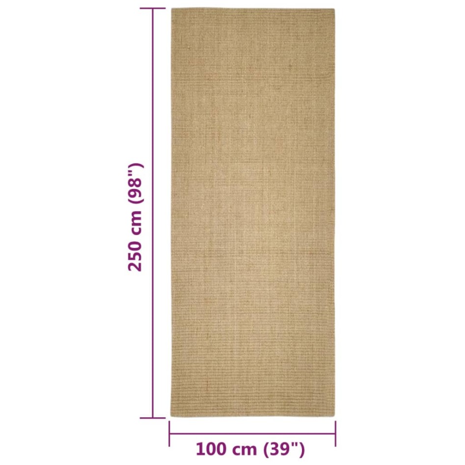 Alfombra de sisal para rascador 100x250