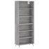 Aparador alto madera de ingeniería gris Sonoma 69,5x32,5x180