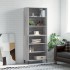 Aparador alto madera de ingeniería gris Sonoma 69,5x32,5x180