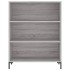 Aparador alto madera de ingeniería gris Sonoma 69,5x32,5x180