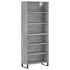 Aparador alto madera de ingeniería gris Sonoma 69,5x32,5x180