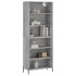Aparador alto madera de ingeniería gris Sonoma 69,5x32,5x180