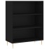 Aparador alto madera de ingeniería negro 69,5x32,5x180