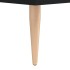 Aparador alto madera de ingeniería negro 69,5x32,5x180