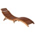 Tumbonas 2 unidades con mesa y cojines madera maciza de