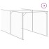 Caseta perros con tejado acero galvanizado gris 117x1221x123
