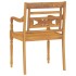 Juego de comedor para jardín 3 pzas madera maciza de