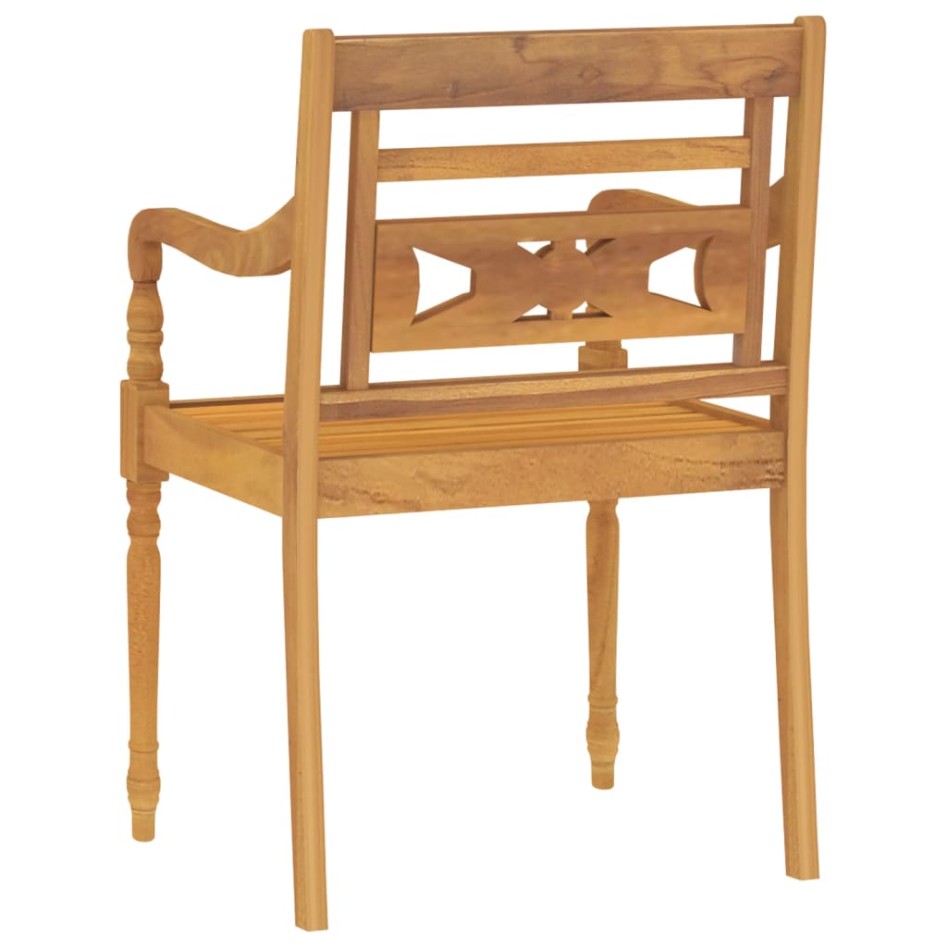 Juego de comedor para jardín 3 pzas madera maciza de