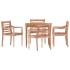 Sillas Batavia 4 uds madera maciza de teca
