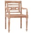 Sillas Batavia 4 uds madera maciza de teca