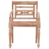 Sillas Batavia 4 uds madera maciza de teca