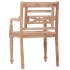 Sillas Batavia 4 uds madera maciza de teca