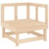 Juego de muebles de jardín 8 piezas madera maciza de