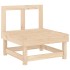 Juego de muebles de jardín 8 piezas madera maciza de