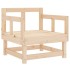 Juego de muebles de jardín 8 piezas madera maciza de