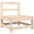 Juego de muebles de jardín 7 piezas madera maciza de