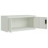 Armario archivador de acero gris claro 90x40x110