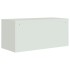 Armario archivador de acero gris claro 90x40x110