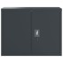 Armario archivador de acero gris antracita 90x40x110