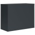 Armario archivador de acero gris antracita 90x40x110
