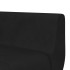 Sofá cama en forma de L terciopelo negro 275x140x70