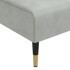 Sofá cama en forma de L terciopelo gris claro 271x140x70
