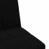 Sofá cama en forma de L tela negro 255x140x70