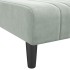 Sofá cama en forma de L terciopelo gris claro 260x140x70