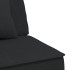 Sofá cama en forma de L terciopelo negro 255x140x70