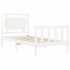 Estructura cama sin colchón madera maciza pino blanca