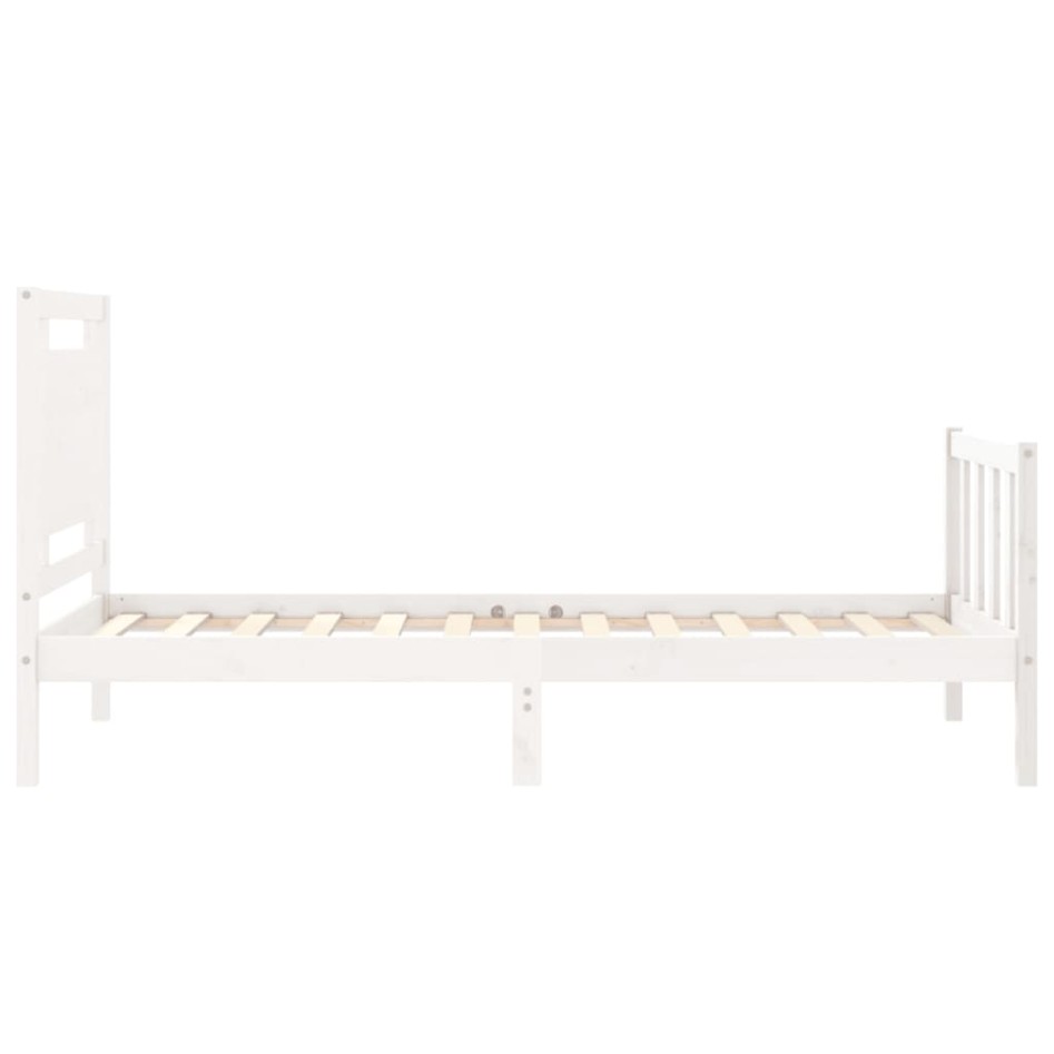 Estructura cama sin colchón madera maciza pino blanca