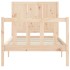 Estructura de cama sin colchón madera maciza de pino 100x200