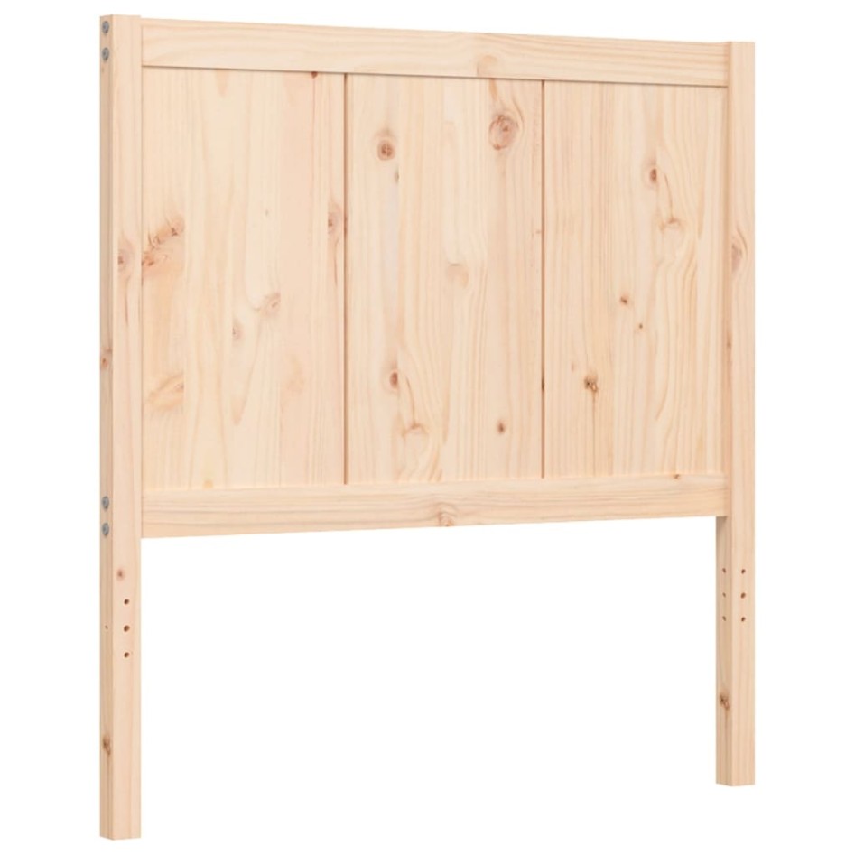 Estructura de cama sin colchón madera maciza de pino 100x200