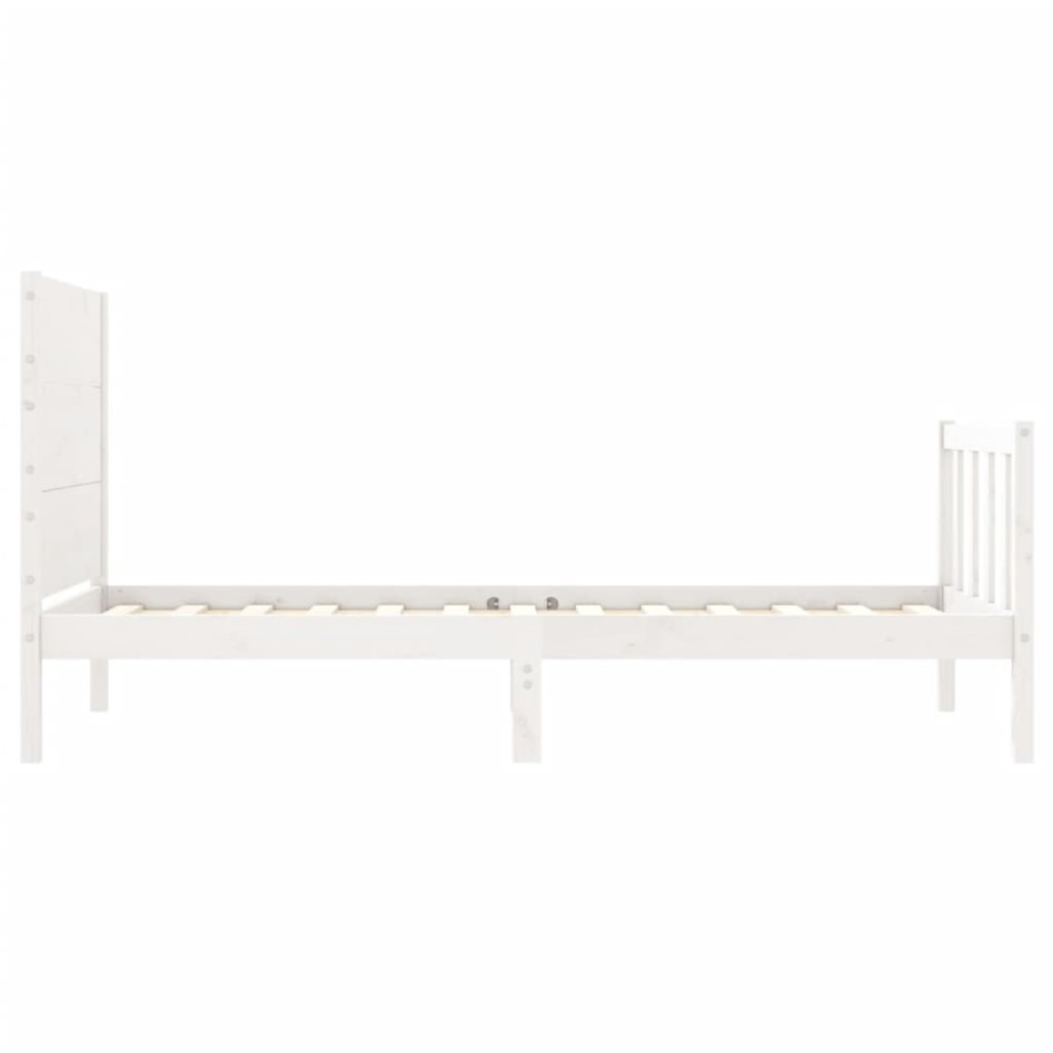Estructura cama sin colchón madera maciza pino blanca
