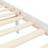 Estructura de cama individual con cabecero madera maciza