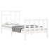 Estructura de cama con cabecero madera maciza