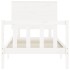 Estructura cama sin colchón madera maciza pino blanca