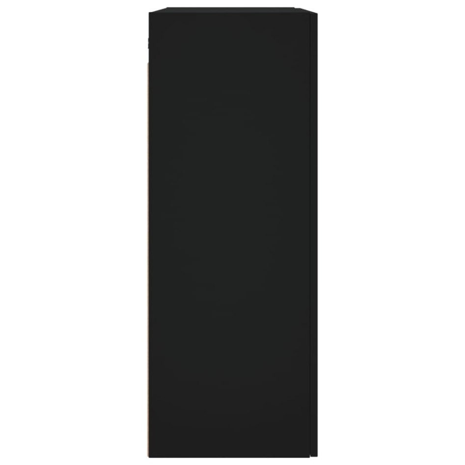 Armarios de pared 2 unidades negro 69,5x34x90