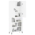 Aparador alto madera contrachapada blanco 69,5x34x180