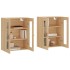Armarios de pared 2 uds madera de ingeniería roble