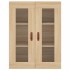 Armarios de pared 2 uds madera de ingeniería roble