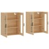 Armarios de pared 2 uds madera de ingeniería roble