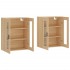 Armarios de pared 2 uds madera de ingeniería roble