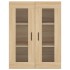 Armarios de pared 2 uds madera de ingeniería roble
