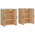 Armarios de pared 2 uds madera de ingeniería roble