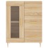 Aparador alto madera contrachapada color roble 69,5x34x180