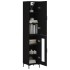 Aparador de madera contrachapada negro 34,5x34x180