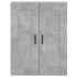 Aparador alto madera contrachapada gris hormigón 69,5x34x180