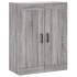 Aparador alto madera contrachapada gris sonoma 69,5x34x180